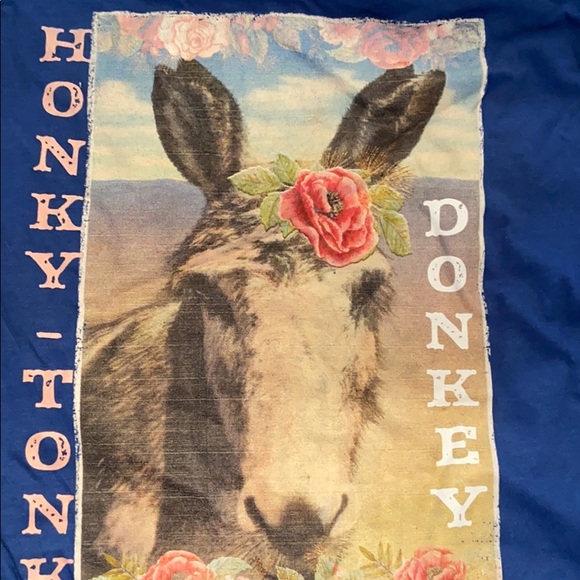 Honky-Tonk Donkey 🐴 graphic tank top - Picture 1 of 2